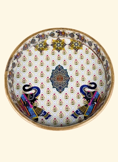 Elephant wooden tray 7-inch