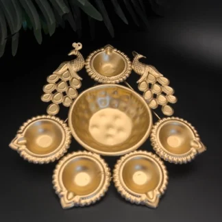 Peacock Urli - 8 inches