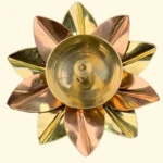 Brass and Copper Flower Shaped Diya