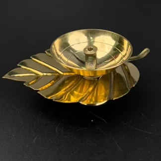 Brass Pipal Leaf Shape Diya