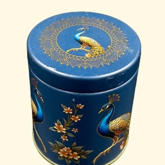 Digital Printed 4 inch tin jar- DARK BLUE