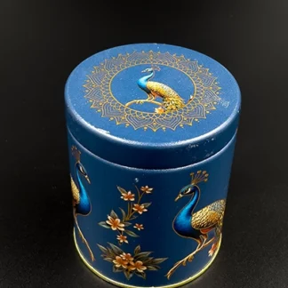 Digital Printed 4 inch tin jar- DARK BLUE